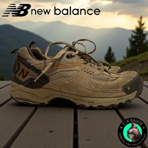 New Balance Hiking Shoes Mens 11 Tan Suede ABZORB Trail Sneakers Dad Shoes